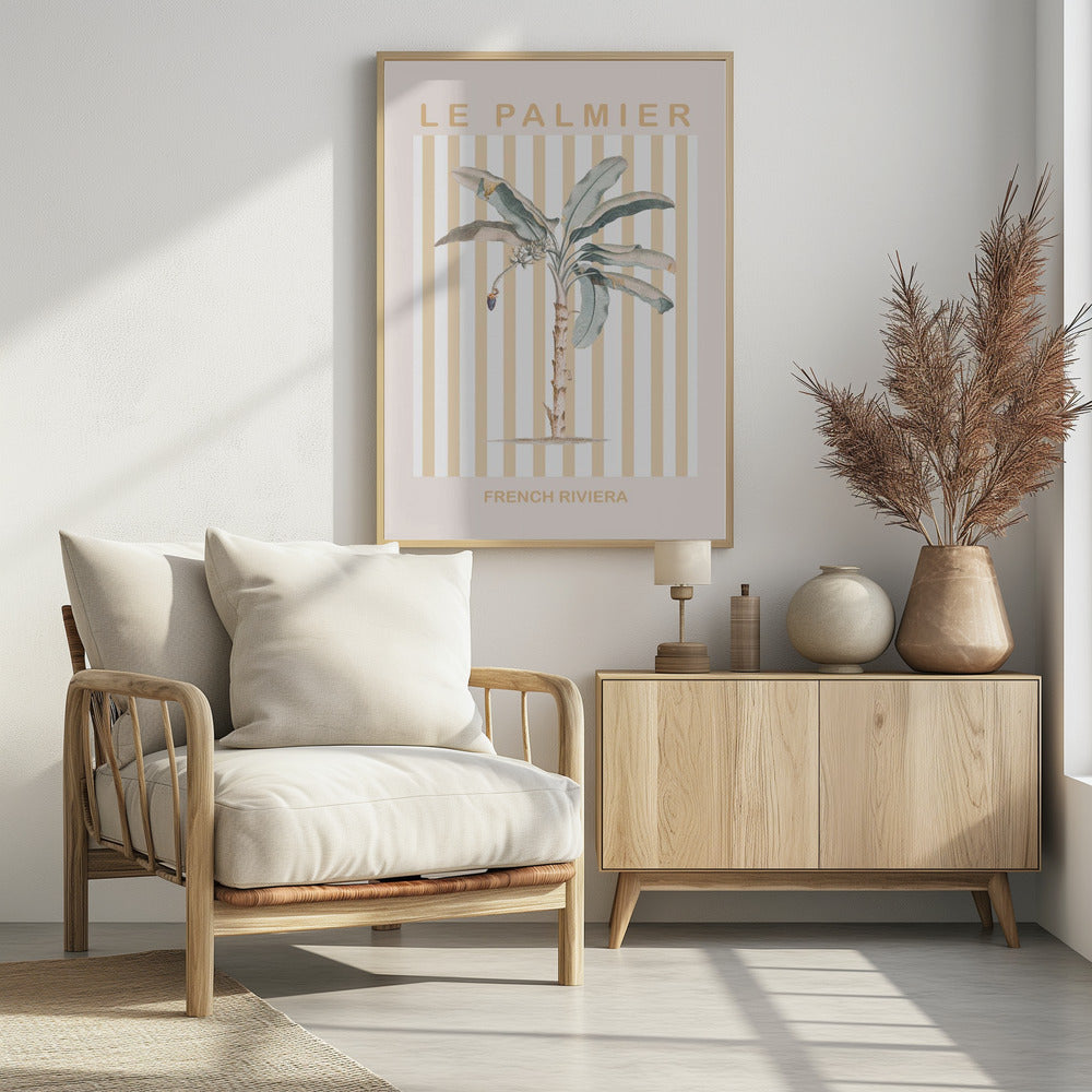 Riviera Plam Tree - Poster / Art Print