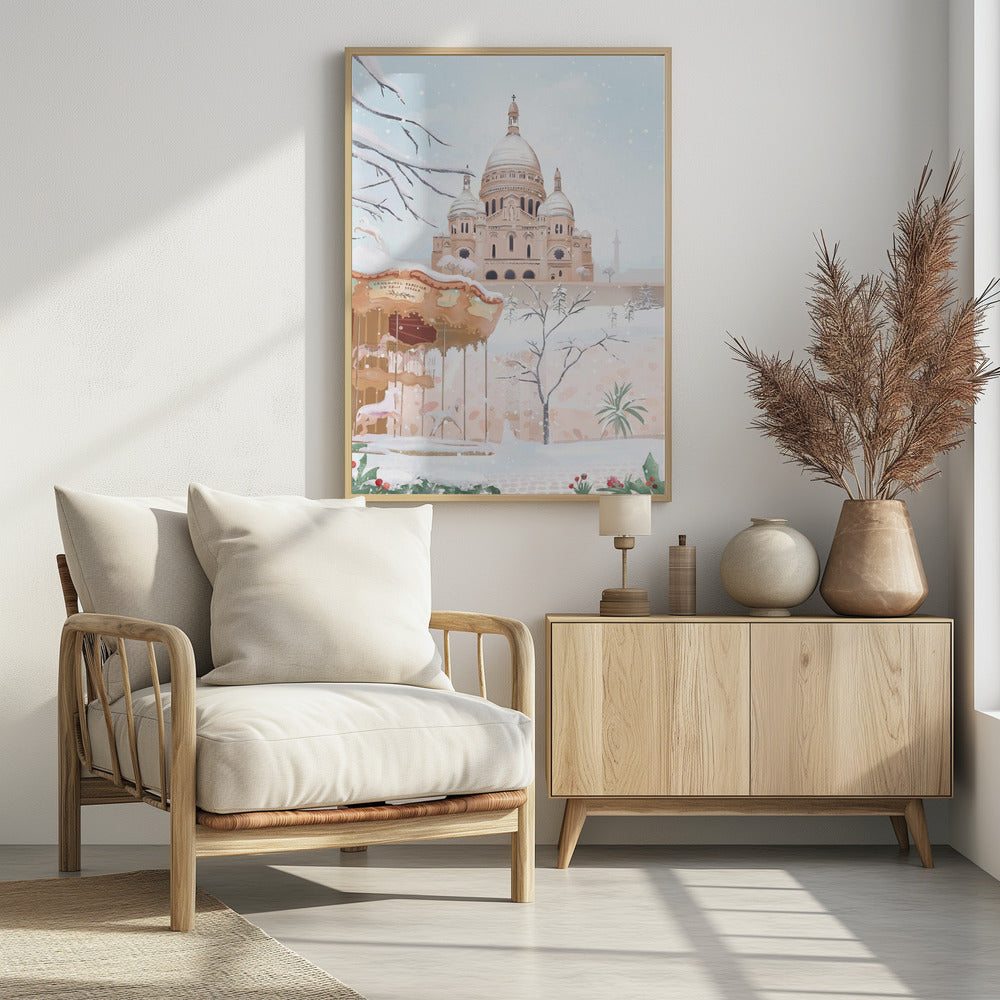 Winter in Paris - Poster / Art Print