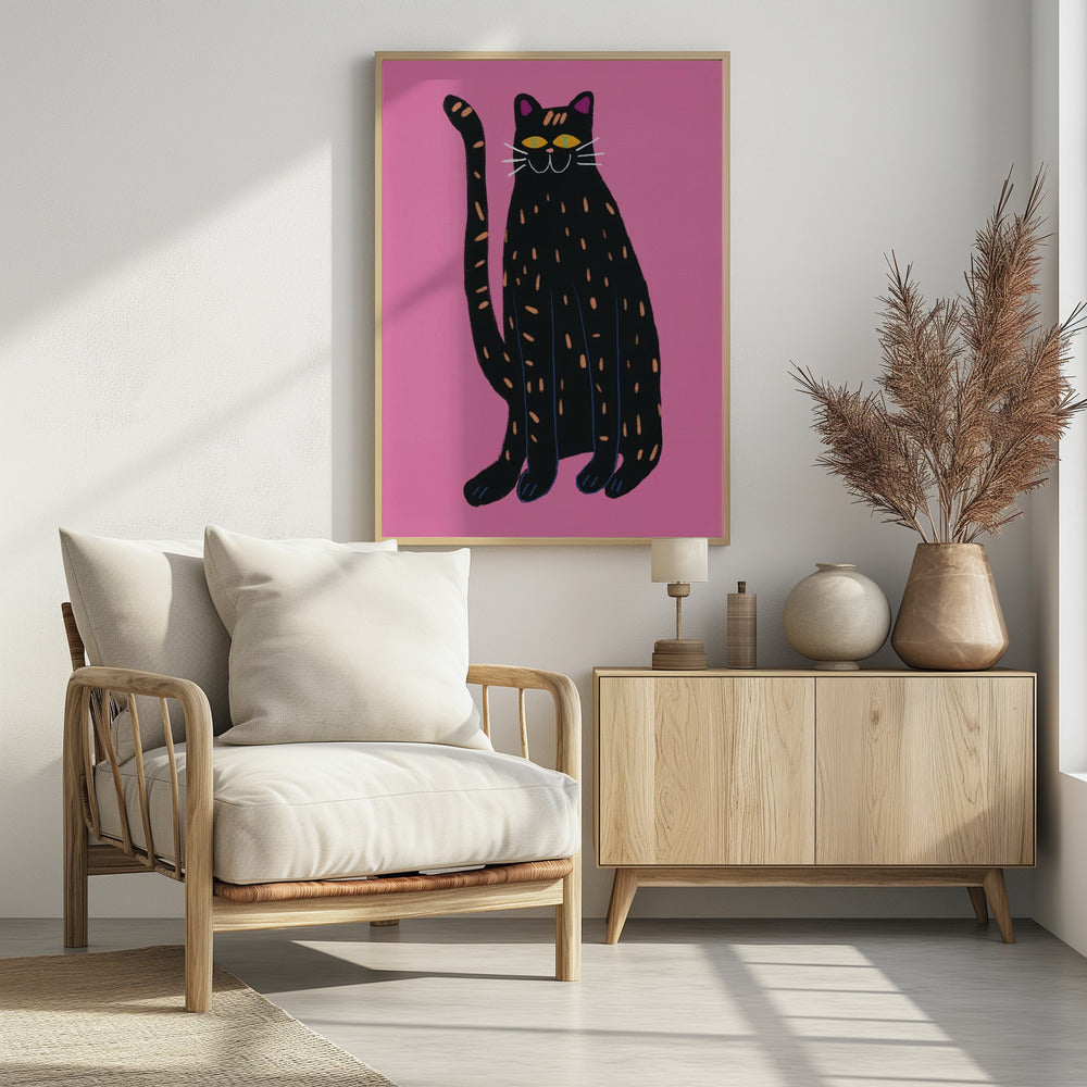 Black cat - Poster / Art Print
