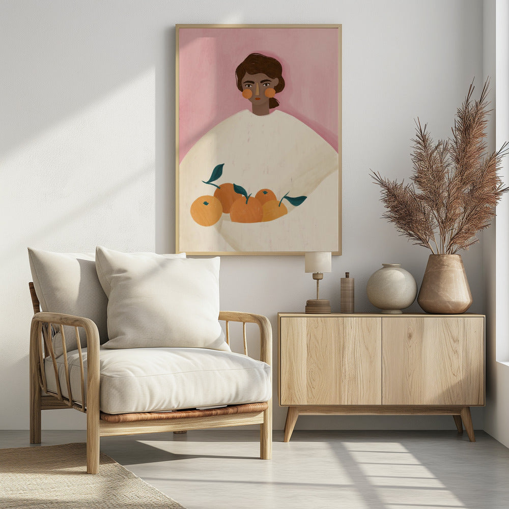 The Woman With the Oranges - Poster / Art Print