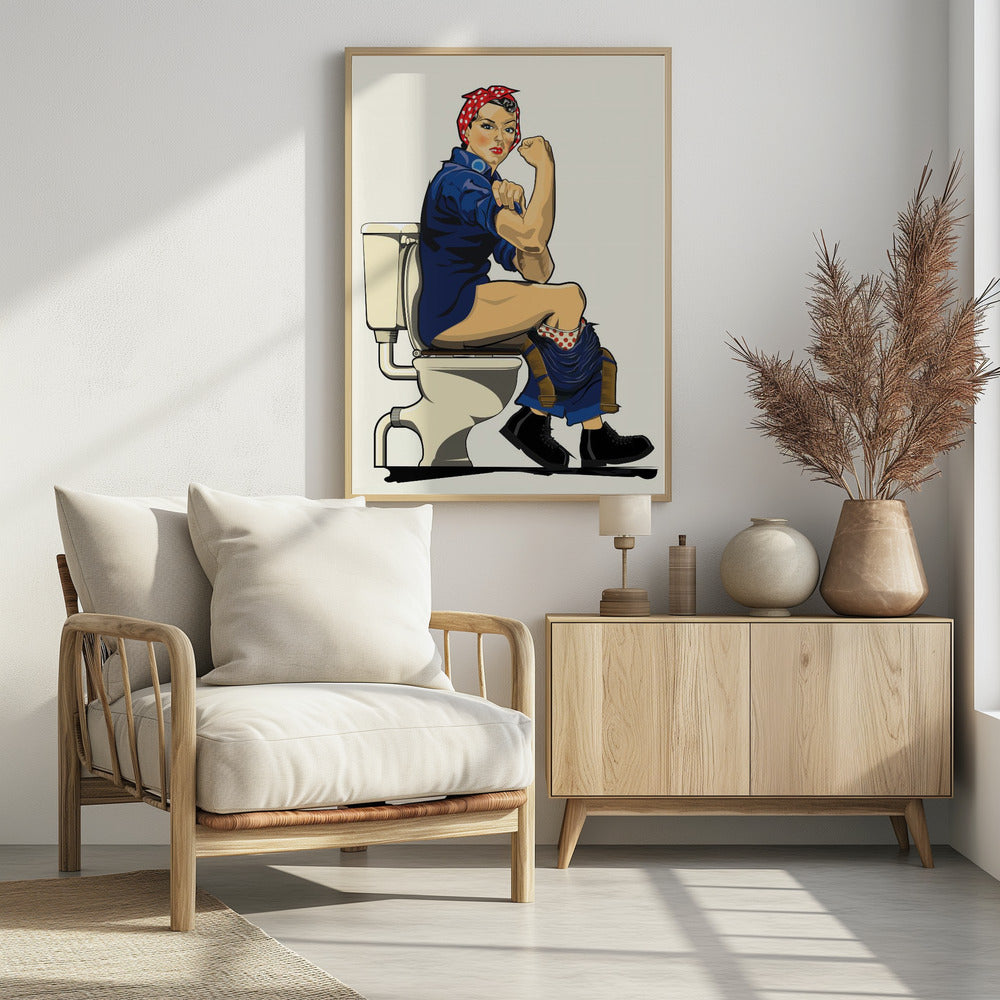 We Can Do It, Toilet Edition - Poster / Art Print