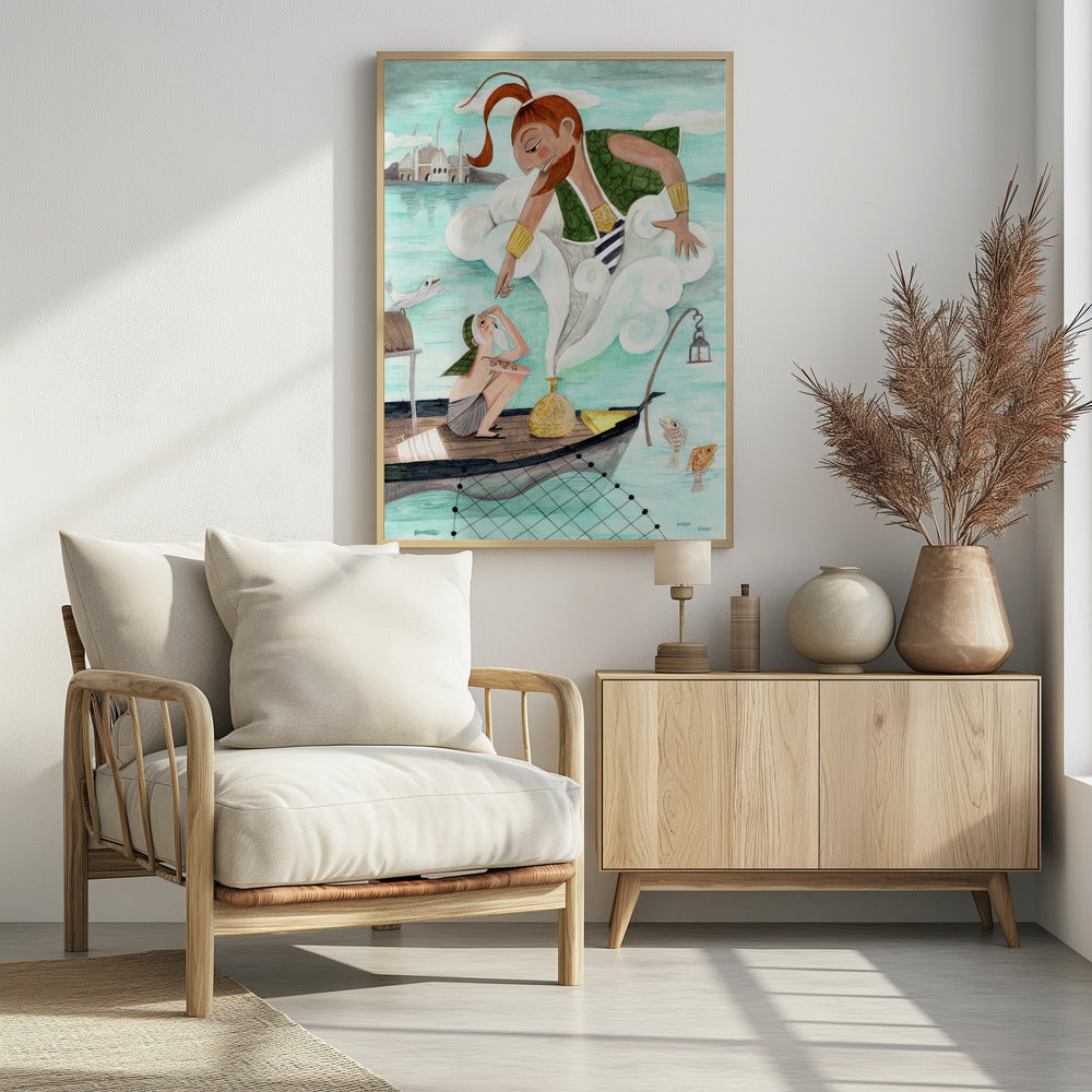 The Fisherman and the Jinni - Poster / Art Print