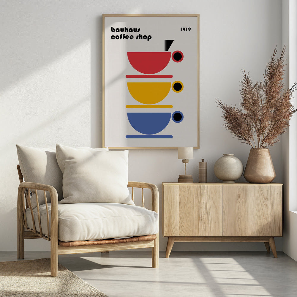 Bauhaus Coffee Minimalist - Poster / Art Print