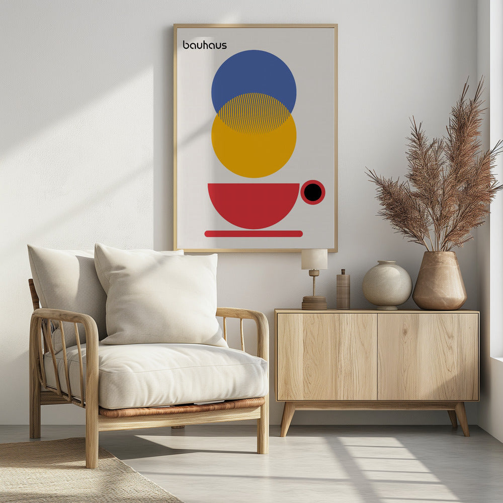 Bauhaus Coffee Abstract - Poster / Art Print