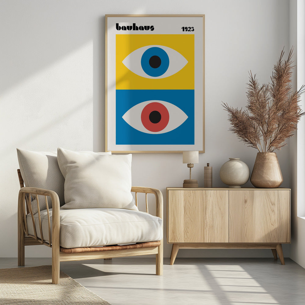 Bauhaus Eyes Abstract - Poster / Art Print