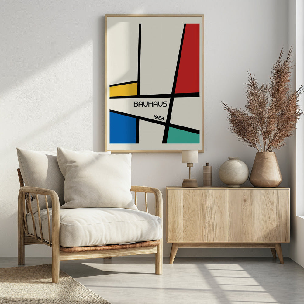 Bauhaus Geometric Design Retro - Poster / Art Print
