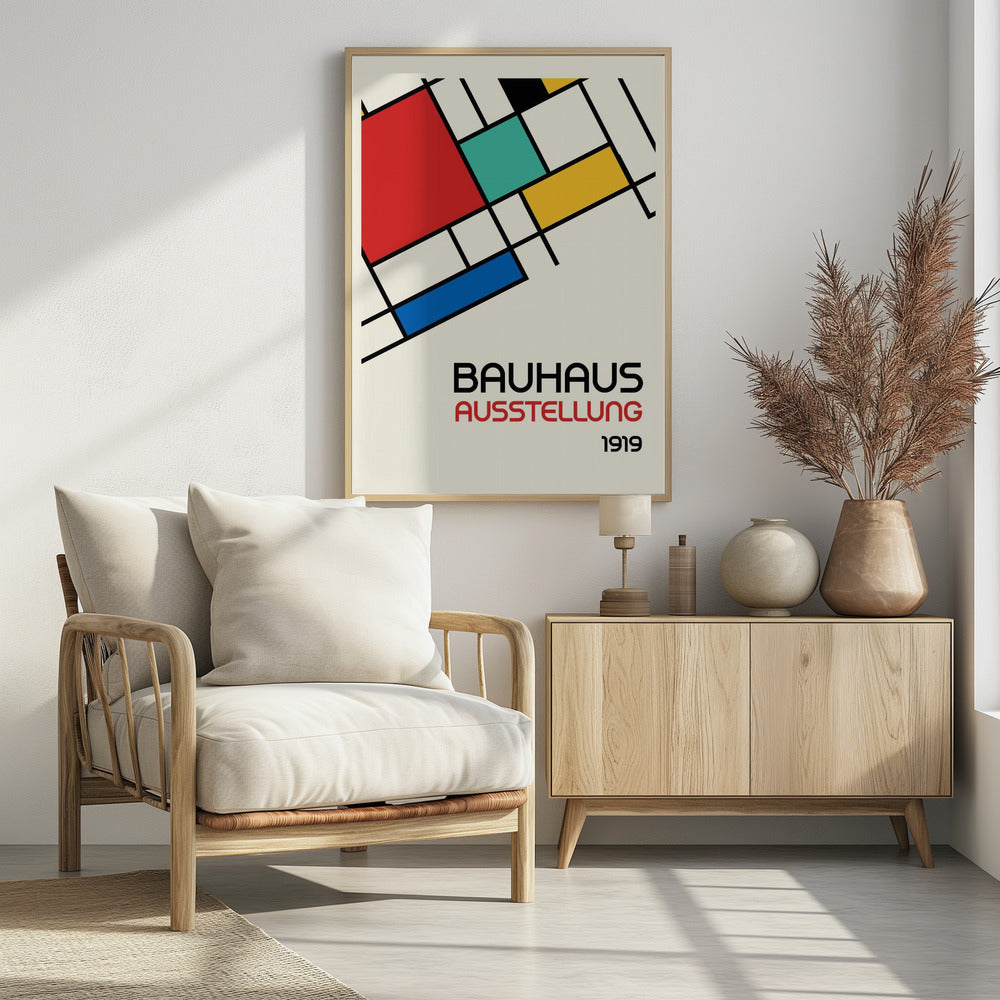 Bauhaus Geometric Design Retro - Poster / Art Print