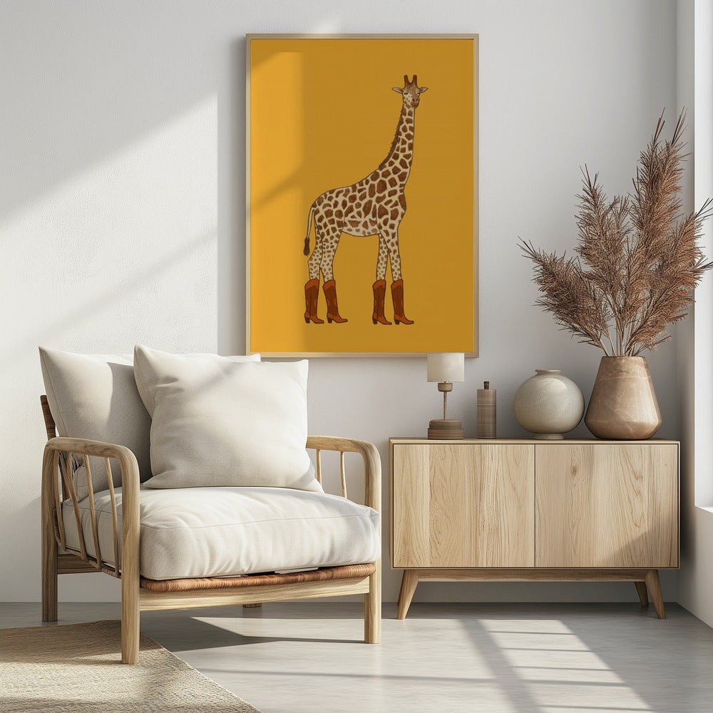 Jolene the Cowgirl Giraffe - Poster / Art Print