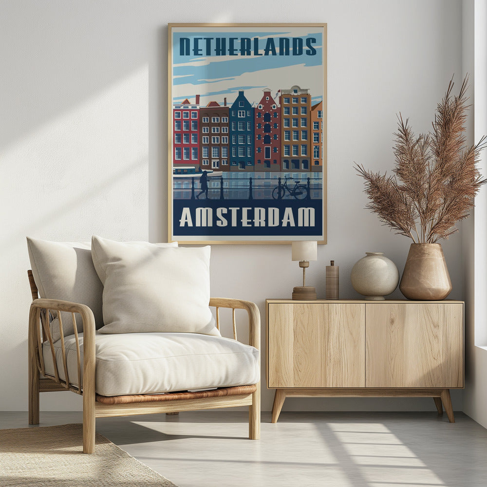 Amsterdam Travel Print - Poster / Art Print