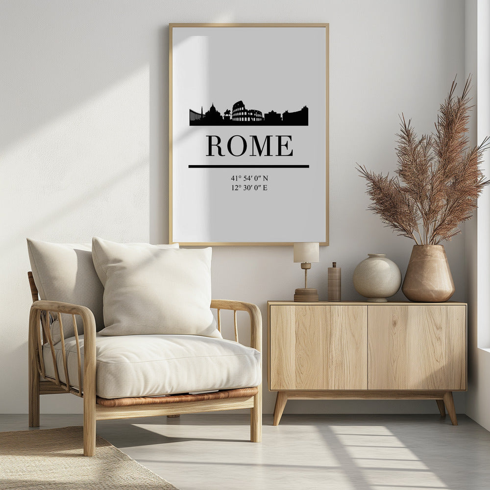 Black Skyline 72 - Poster / Art Print