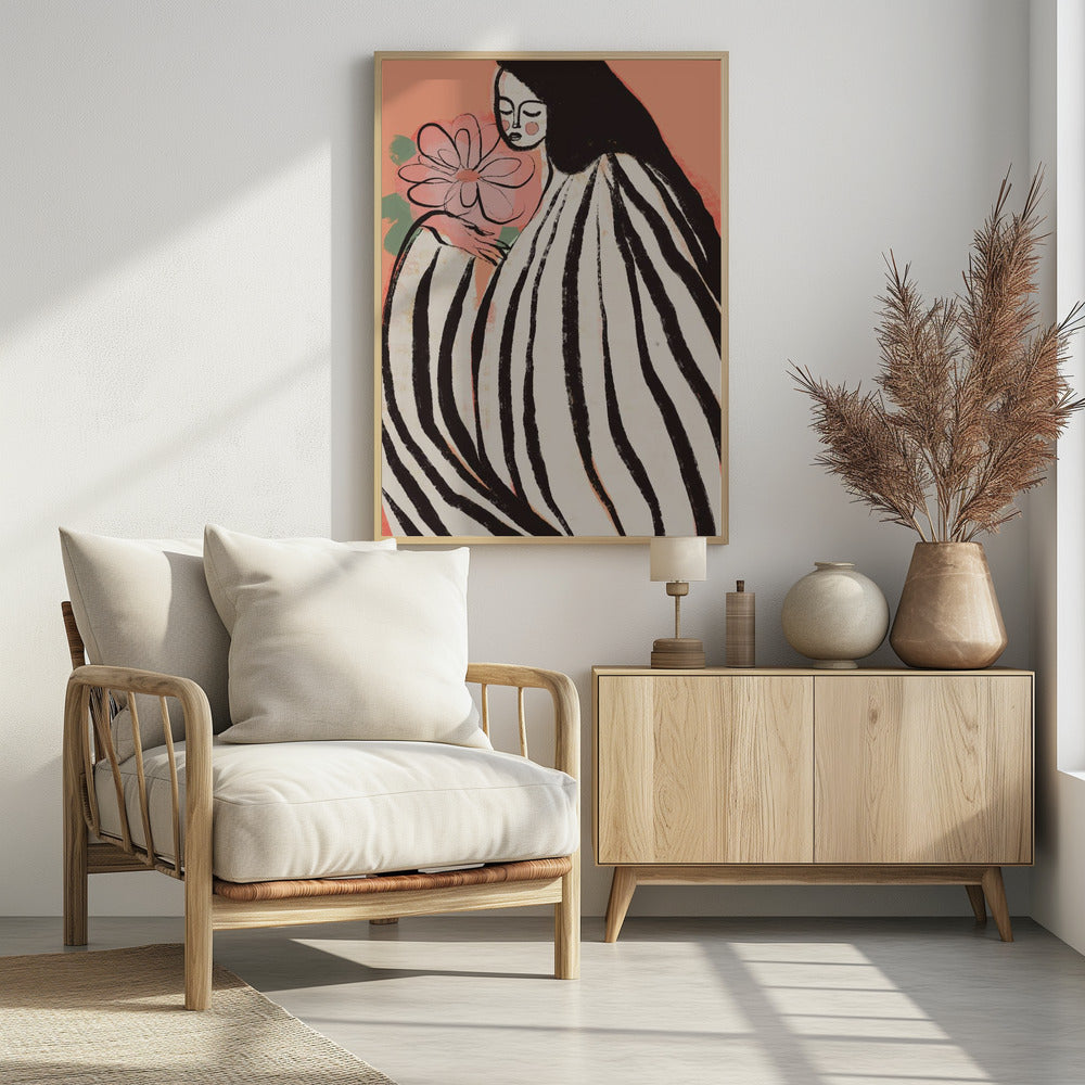 A Silent Moment (Peach) - Poster / Art Print