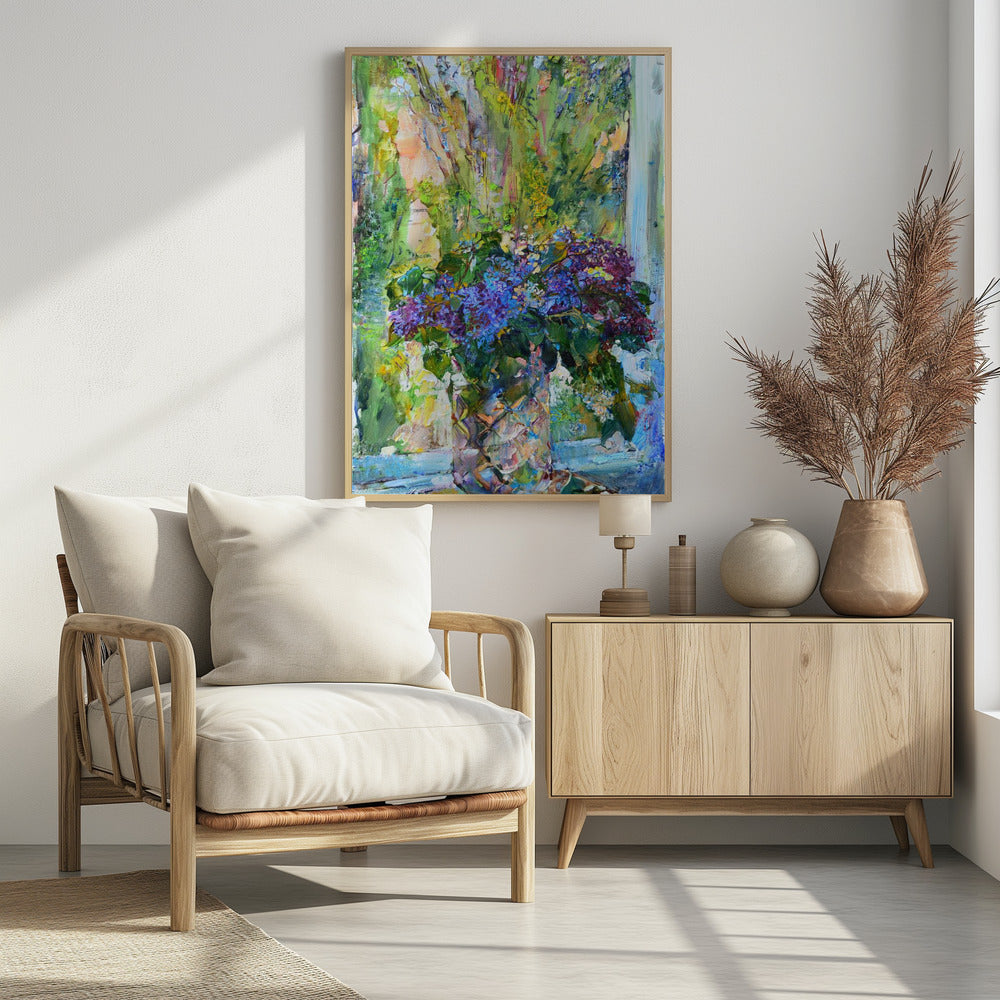 Blue flowers - Poster / Art Print