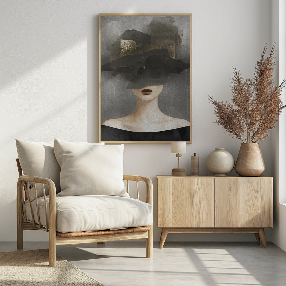 Lady In Hat No 2 - Poster / Art Print