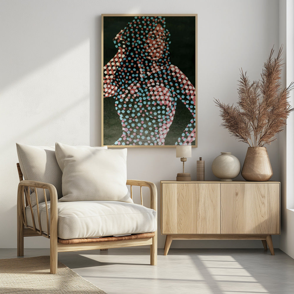 Woman in dots - Poster / Art Print