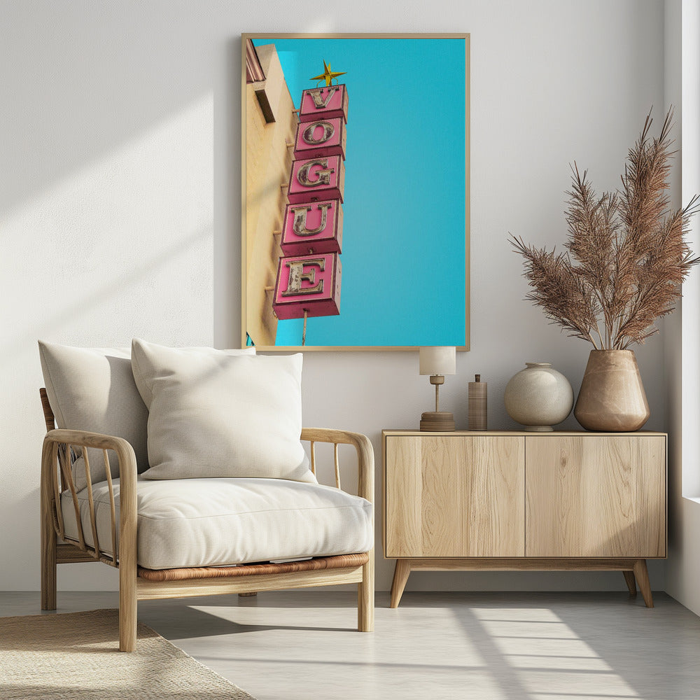 Vogue Theater Sign in Hollywood - Poster / Art Print
