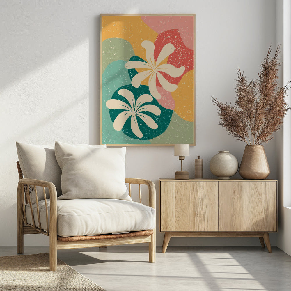 Abstract Flowers - Poster / Art Print