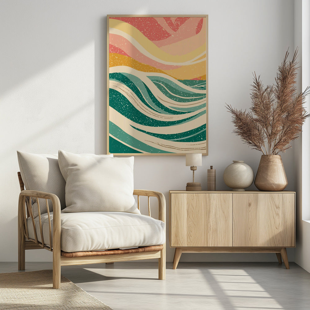 Abstract Sea Waves - Poster / Art Print