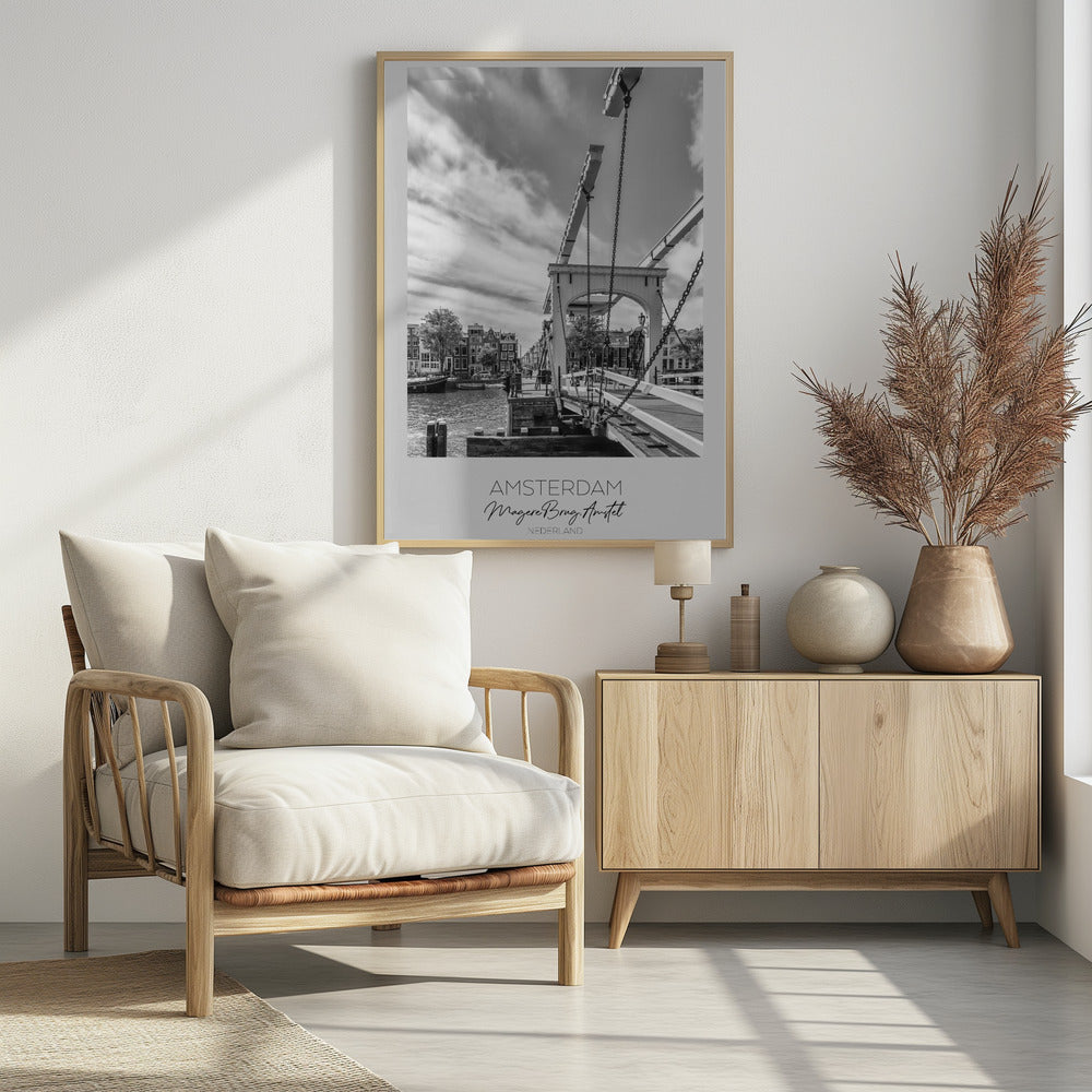 In focus: AMSTERDAM Magere Brug - Poster / Art Print