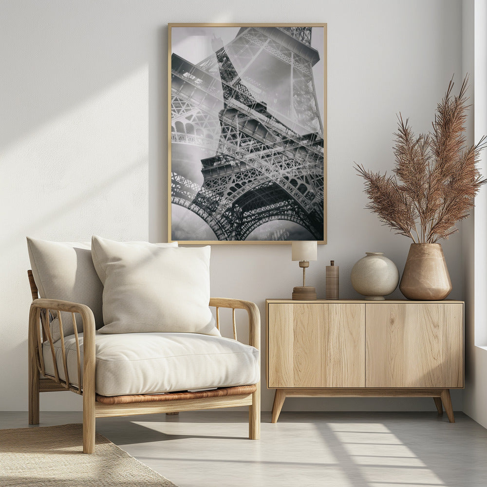 Eiffel Tower Double Exposure - Poster / Art Print