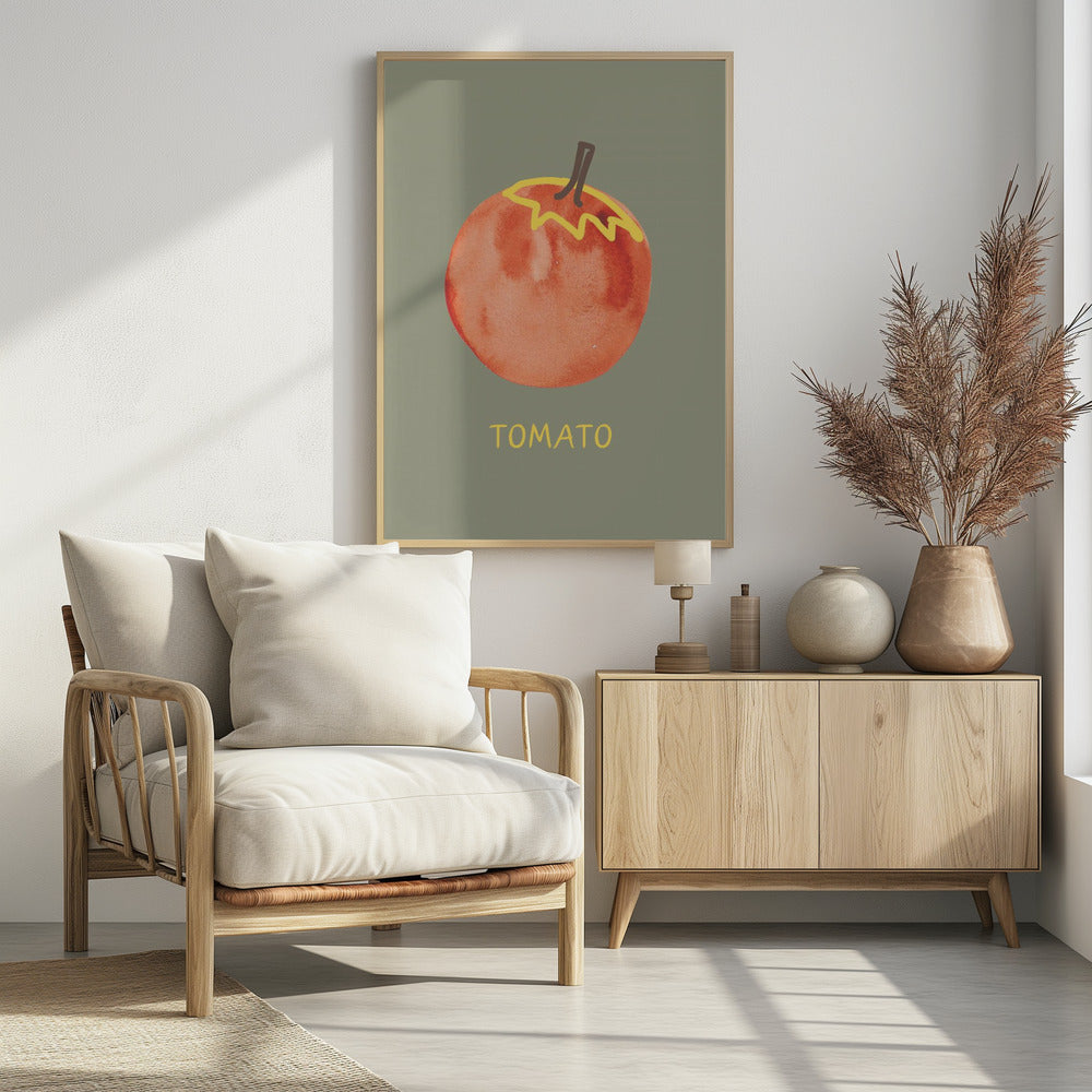 Tomato in Green - Poster / Art Print