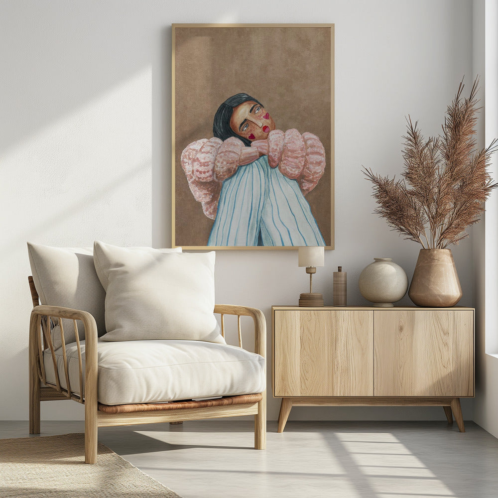 Dreaming girl - Poster / Art Print