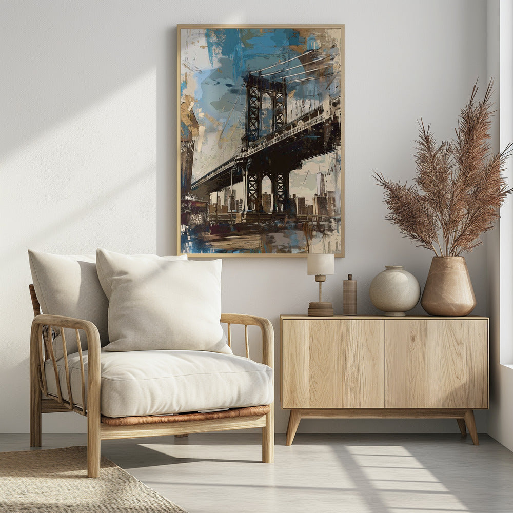Manhattan Bridge - New York - Poster / Art Print