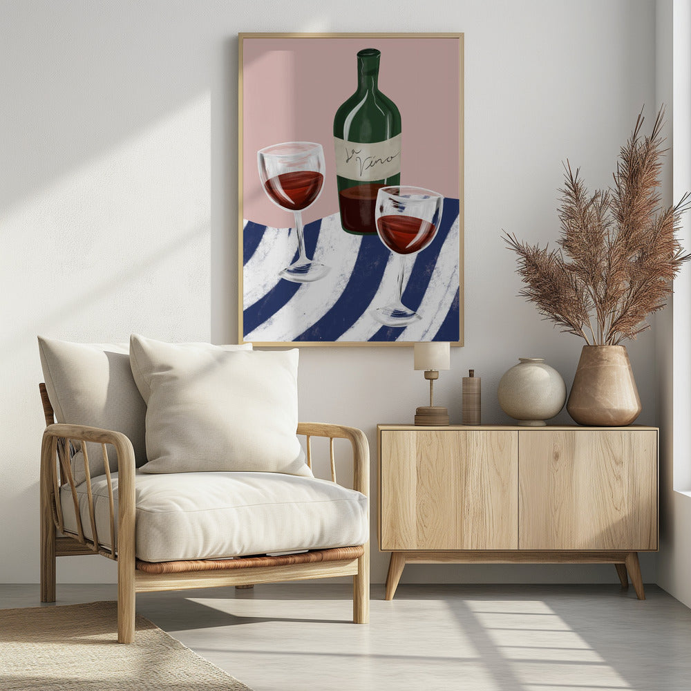 Wine time - Poster / Art Print