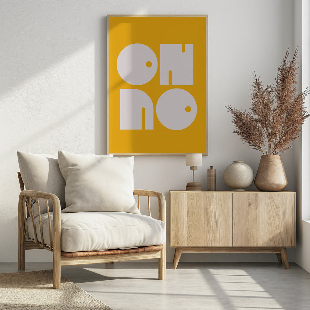 Oh No Yellowratio 3x4 Print By Bohonewart - Poster / Art Print