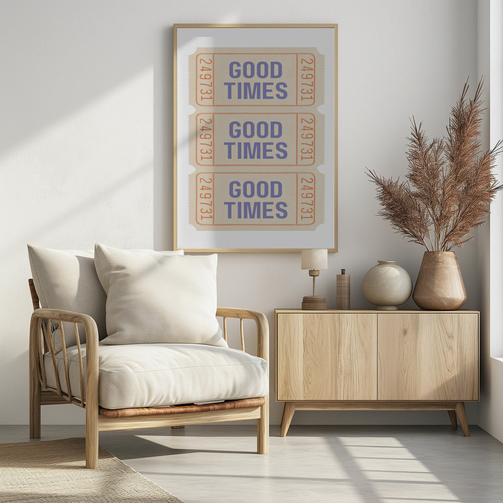 Coastal Blue Good Times - Poster / Art Print