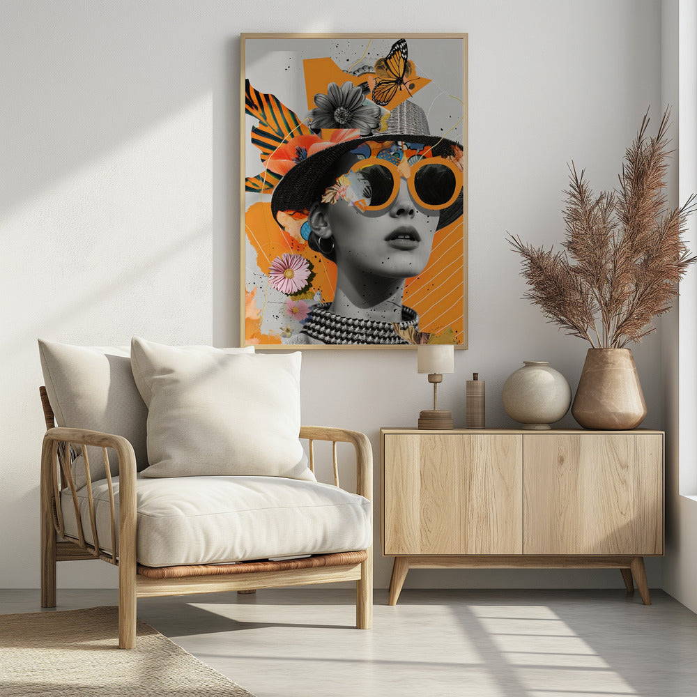 The Collage Girl No 1 - Poster / Art Print