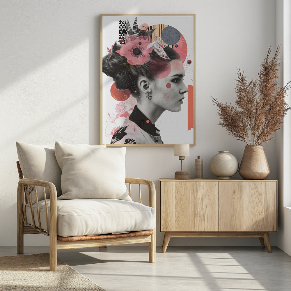 The Collage Girl No 2 - Poster / Art Print