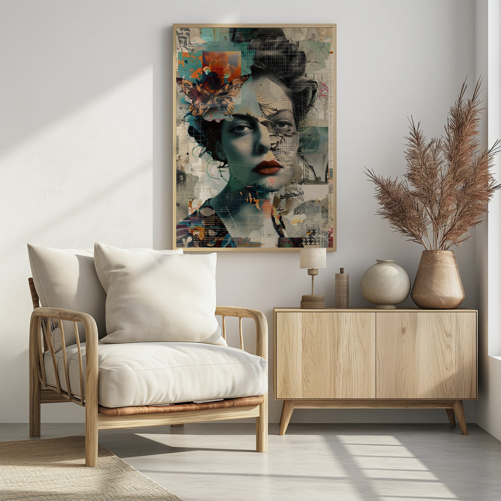 The Collage Girl No 3 - Poster / Art Print