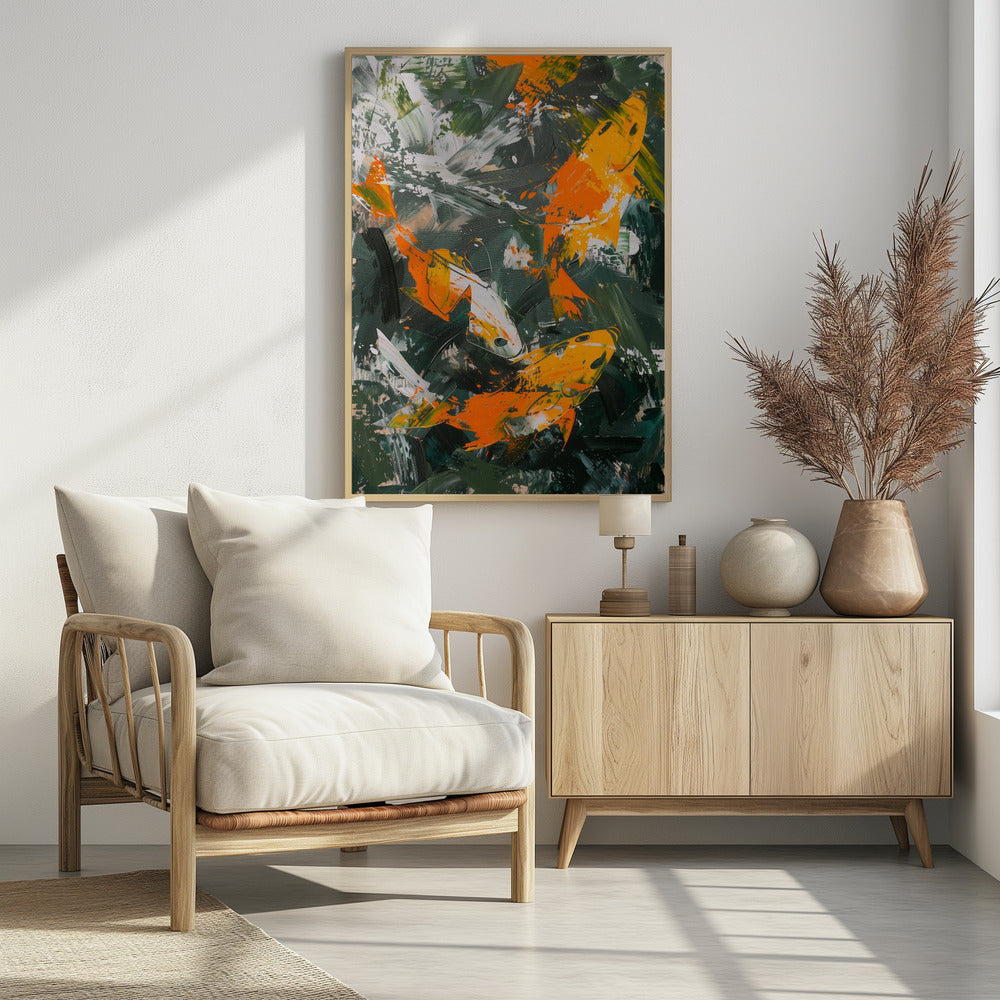 The Abstract Fishes - Poster / Art Print