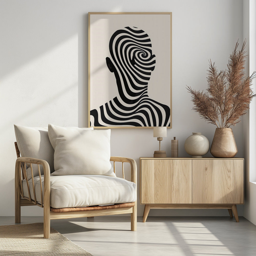 Striped Man - Poster / Art Print
