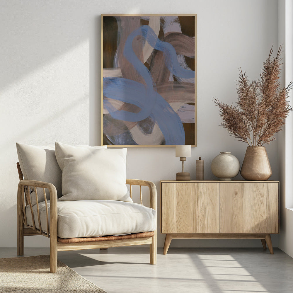 Abstract Brush Strokes 124X - Poster / Art Print