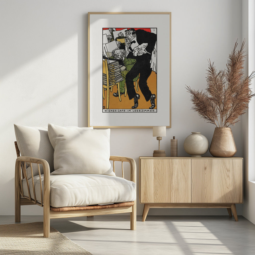 Vienesse Café In the Reading Room - Poster / Art Print