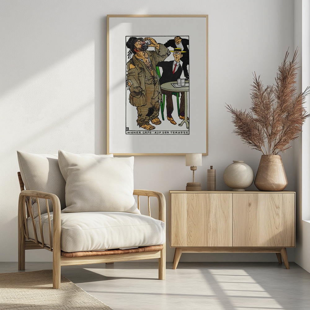 Viennese Café On the Terrace - Poster / Art Print