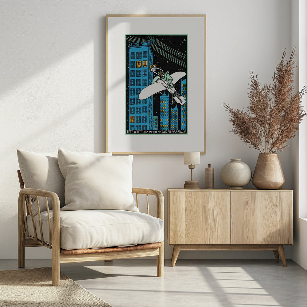 Tête Á Tête On the 968th Floor of a Skyscraper - Poster / Art Print