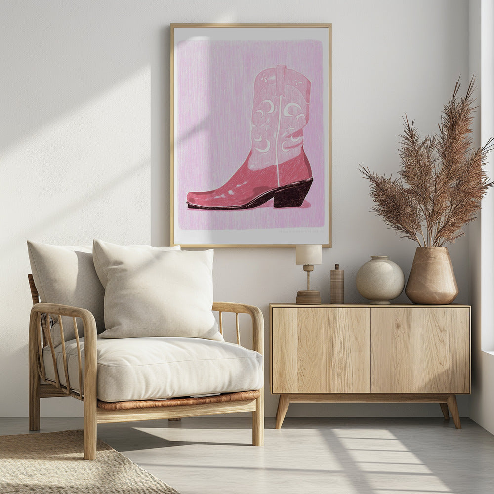 P&c Cowgirlboot - Poster / Art Print