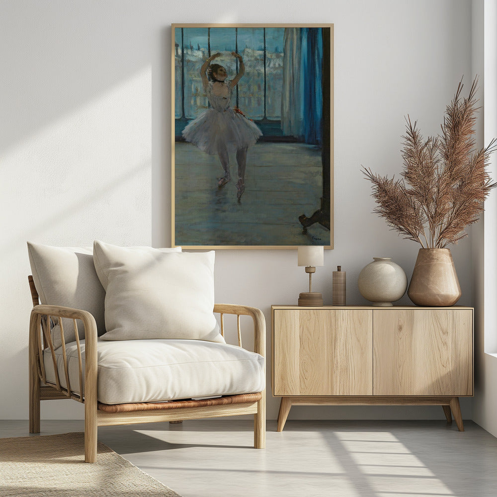 Dancer Posing for a Photographer - Poster / Art Print