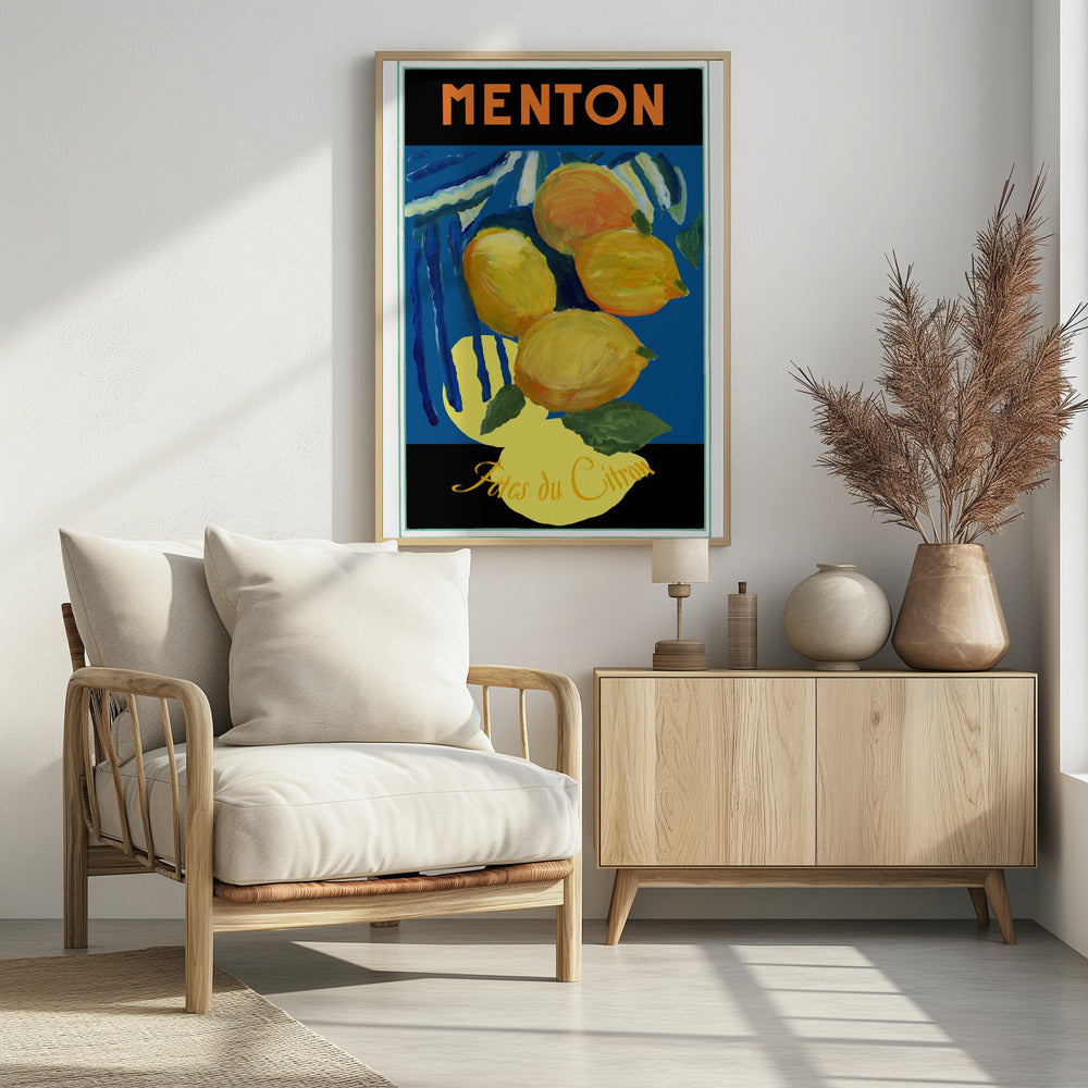 Lemons Menton Citrus Fruit Poster - Poster / Art Print