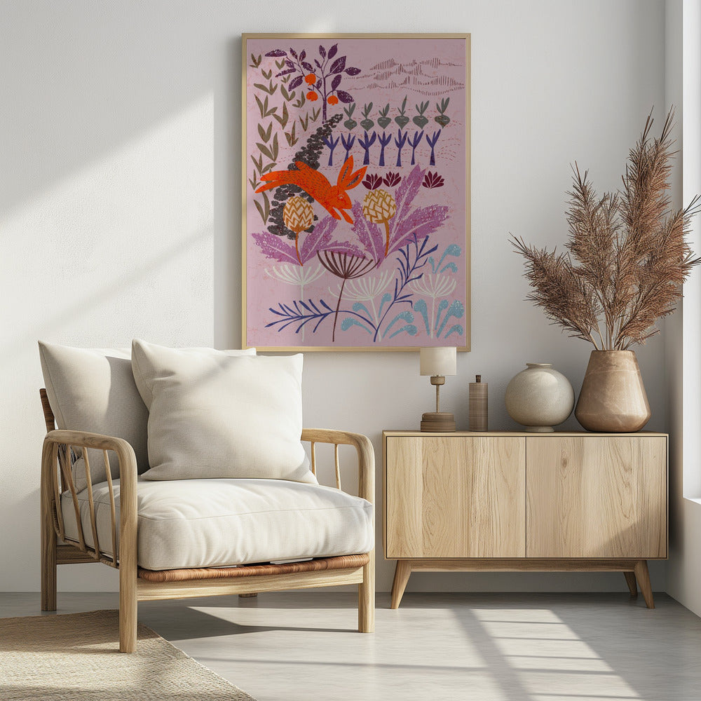 Artichoke thief at sunrise - Poster / Art Print