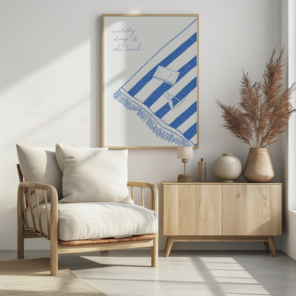 Summer holiday beach towel - Poster / Art Print