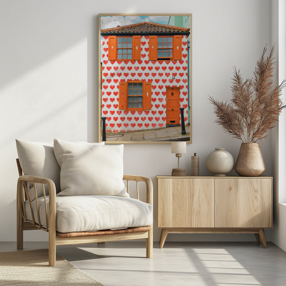 Valentines Day House - Poster / Art Print