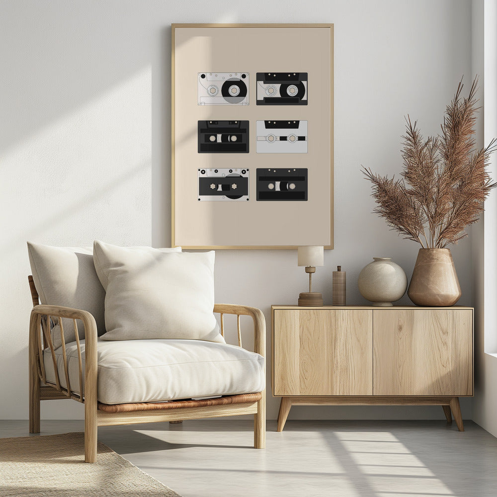 Cassette Pattern #1 - Poster / Art Print