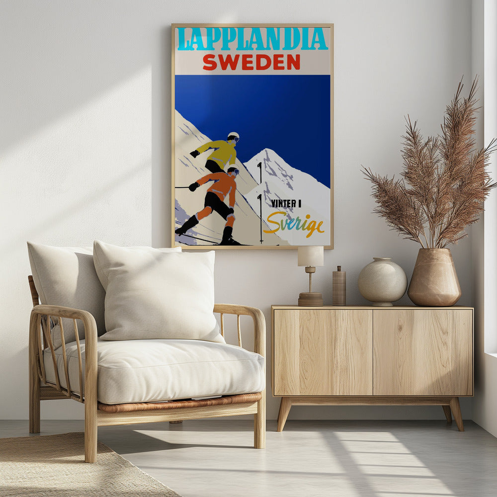 Winter Tourism: Lapland Sweden - Poster / Art Print