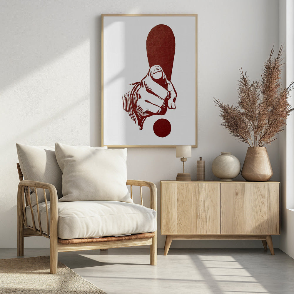Dedo Apuntando - Poster / Art Print