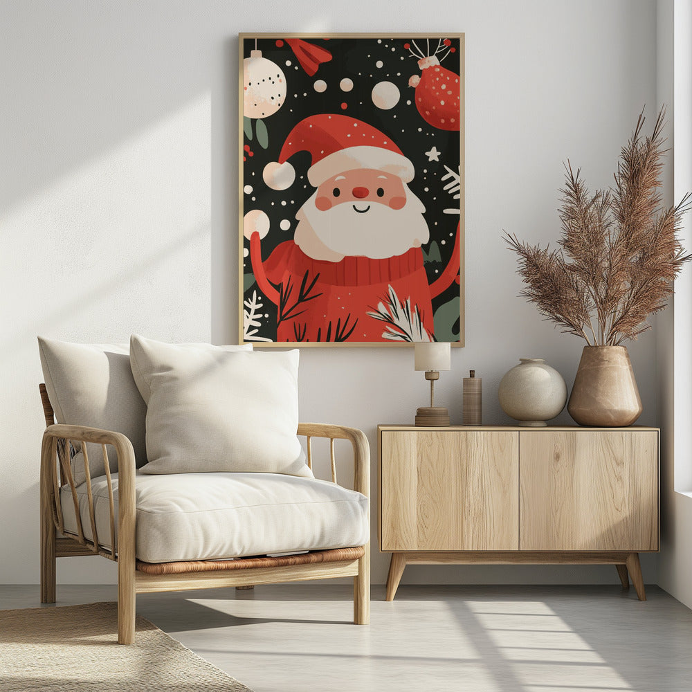 Happy Santa - Poster / Art Print