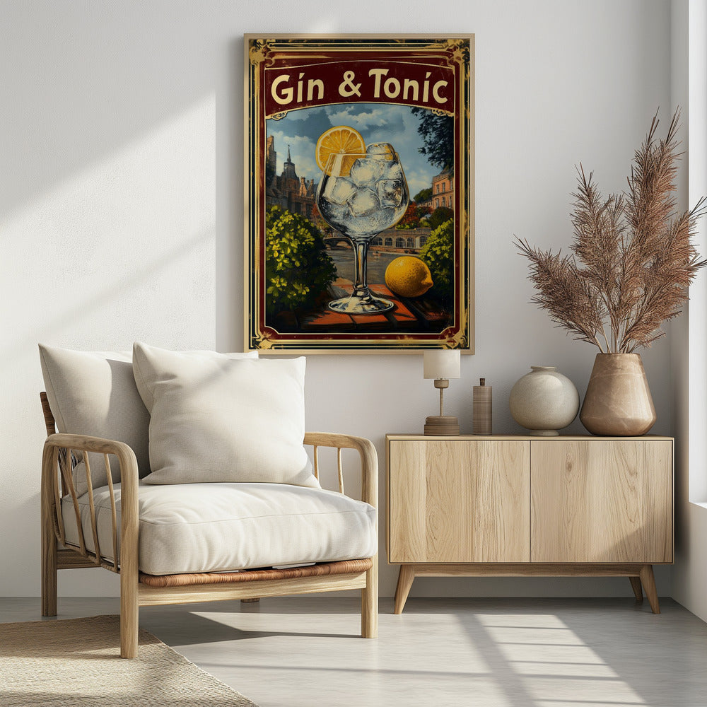 Gin & Tonic Vintage - Poster / Art Print