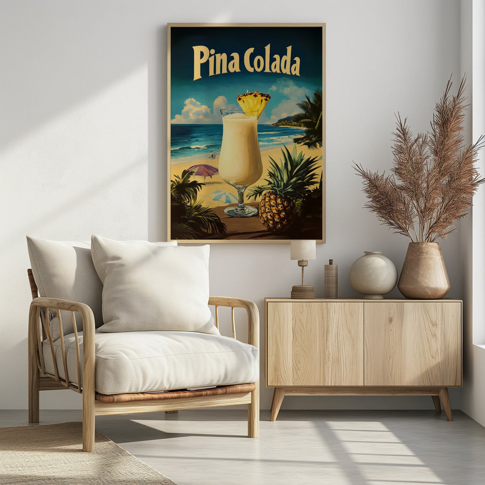 Pina Colada Vintage - Poster / Art Print